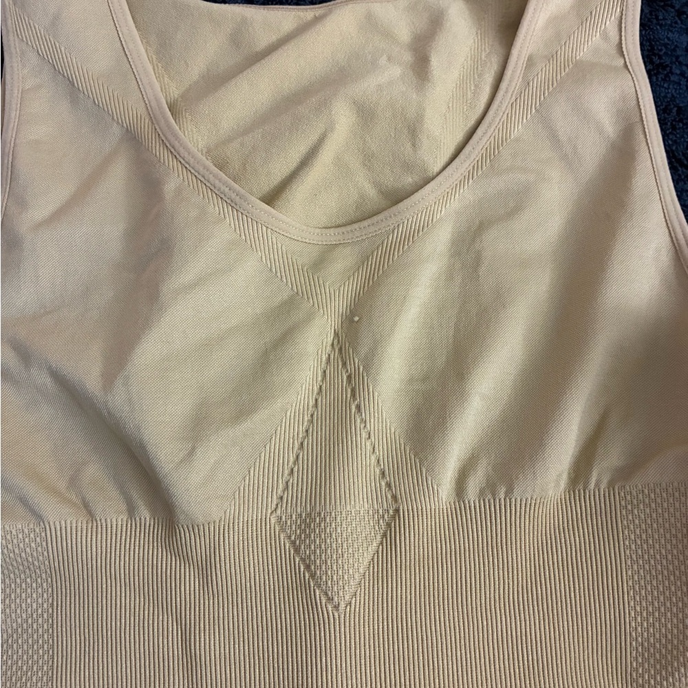 Seamless Cream Tank Top